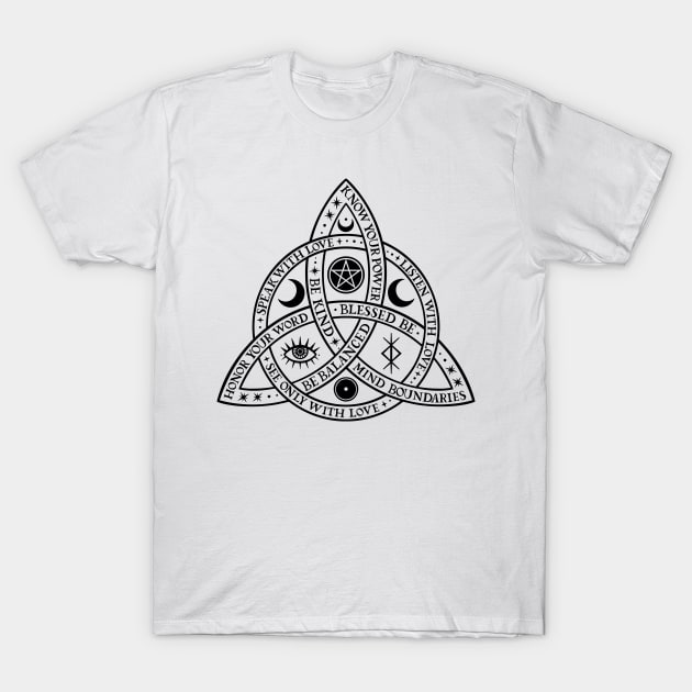 Triquetra T-Shirt by OccultOmaStore